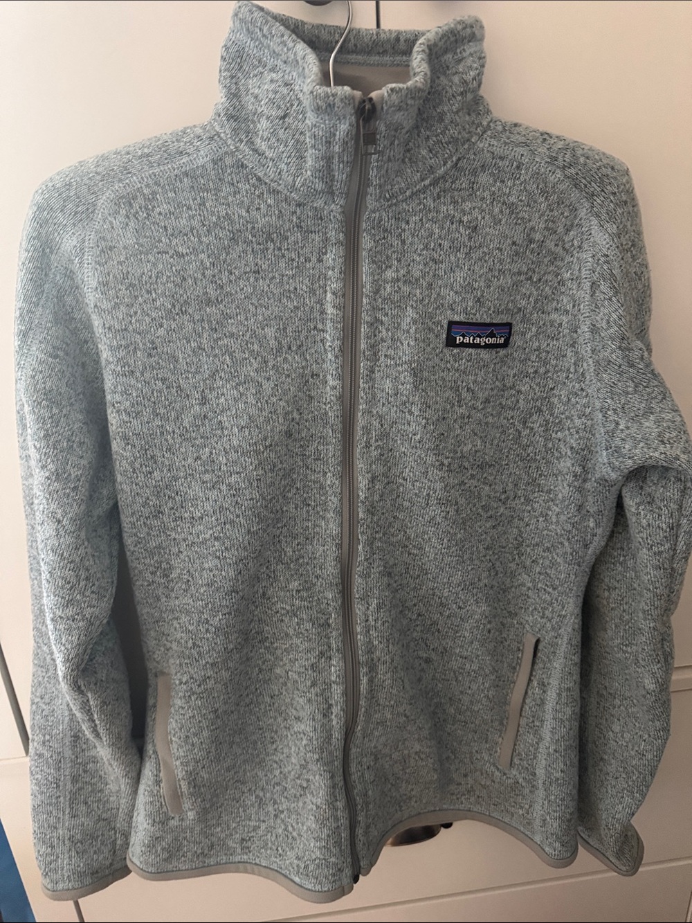 Patagonia Light Heather Gray Full-Zip Better Sweater Jacket